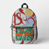 Cool School Backpack, Graffiti Art, personalisiert Bedruckter Rucksack (Vorderseite)