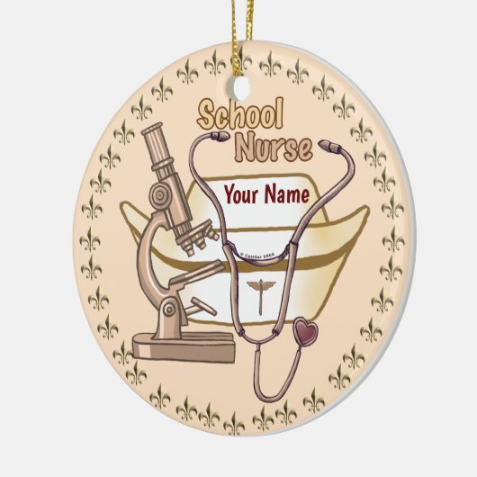 Cool School Nurse Ornament (Links)