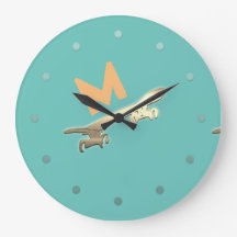 Cool School Skater Board Wall Clock
