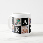 Cool Schwarz Collage Oma und Opa Tasse (Vorderseite Links)