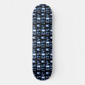 Cool Schwarz und Blau ist ein Kinderskateboard Skateboard (Vorderseite)