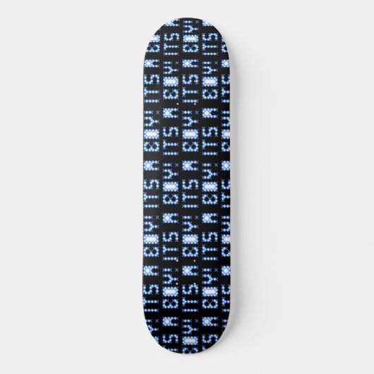 Cool Schwarz und Blau ist ein Kinderskateboard Skateboard (Vorderseite)