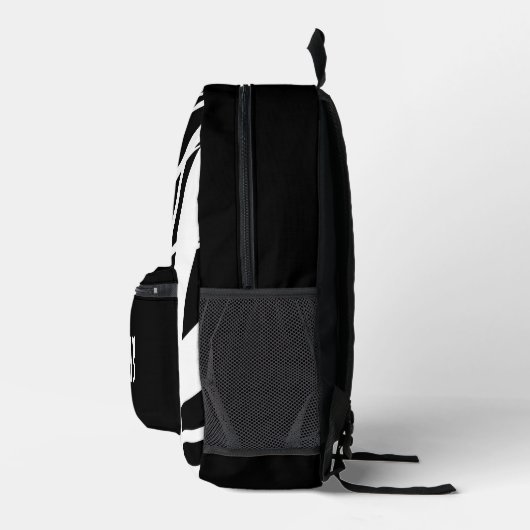 Cool Schwarz und Weiß für Jungen und Mädchen Bedruckter Rucksack (Rechts)