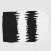 COOL Schwarz/Weiß Golfhandtuch (Horizontal)
