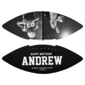 Cool Schwarz-Weiß-Moderne Geburtstagsgeschenk Foto Football (Paneele)