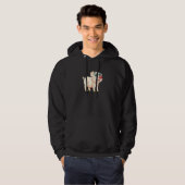 Cool Schwein mit Sonnenbrille Hoodie (Vorne ganz)