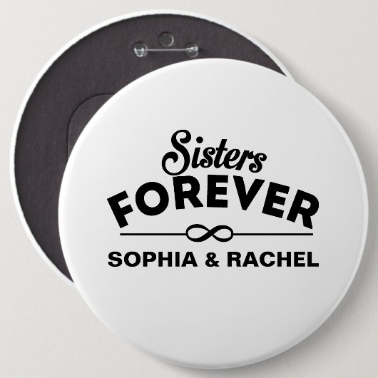 Cool - Schwestern für immer Button (Vorne & Hinten)