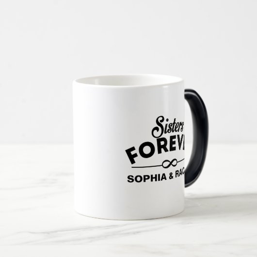 Cool - Schwestern für immer Verwandlungstasse (VorderseiteRechts)