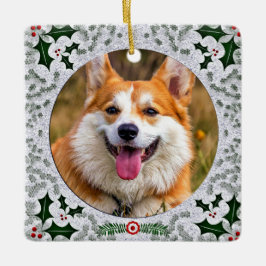 Cool Scotland Sutherland Tartan Pet Foto Xmas Keramikornament