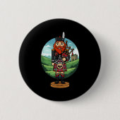 Cool Scottish Nutcracker Bagpes  Button (Vorderseite)