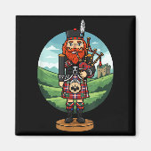 Cool Scottish Nutcracker Bagpes  Magnet (Vorne)