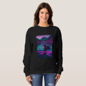 Cool Sea Otter Synthwave Wandering Otter  2 Sweatshirt (Vorne ganz)