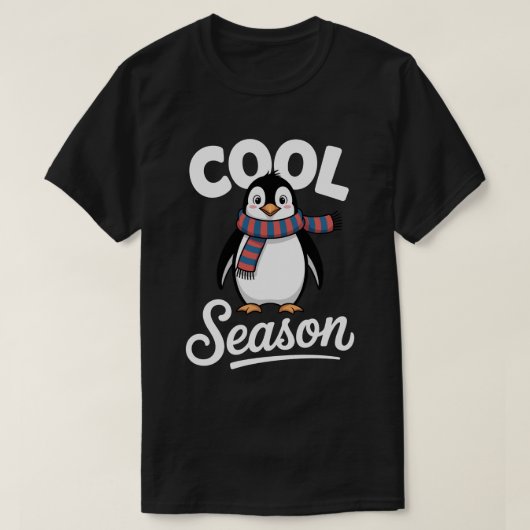 Cool Season Penguin Christmas Tee (Design vorne)