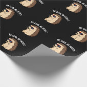 Cool sein, hedgy Funny Igel Pun Dark BG Geschenkpapier (Ecke)