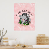 Cool sein, hedgy zu sein | Niedlich Handgezogener  Poster (Küche)