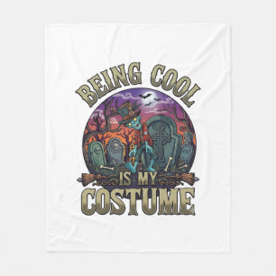 Cool Sein Ist Kostüm Halloween Zombie Friedhof_1 Fleecedecke