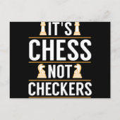 cool sein Schach nicht Schachbretter Schachbretter Ankündigungspostkarte (Vorderseite)