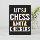 cool sein Schach nicht Schachbretter Schachbretter Einladung (Stehend Vorderseite)