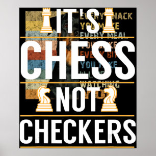 cool sein Schach nicht Schachbretter Schachbretter Poster