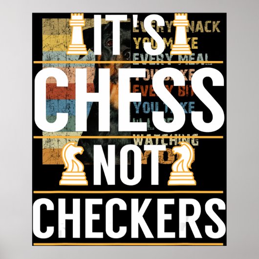 cool sein Schach nicht Schachbretter Schachbretter Poster (Vorne)
