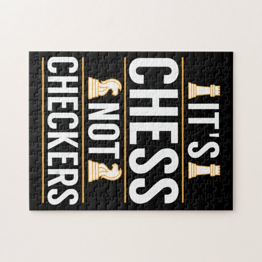 cool sein Schach nicht Schachbretter Schachbretter Puzzle (Horizontal)