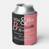 Cool Seiner & ihrer Combo Bachelor/ette Personalis Dosenkühler (Kanne Vorderseite)