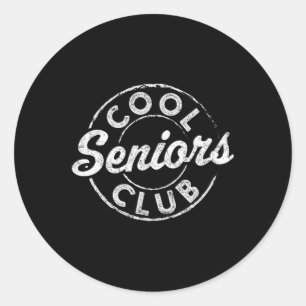 Cool Senior Club CL of 2025 Abschluss Geschenke Gr Runder Aufkleber