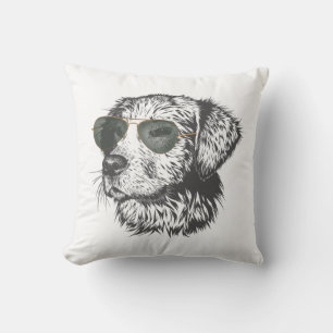 Cool Shades Dog T - Shirt Kissen