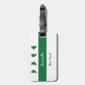 Cool Shades Green Chile Muster Gepäckanhänger (Rückseite vertikal)