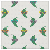 Cool Shades Green Chile Muster Stoff (Nahaufnahme)