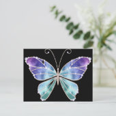 Cool Shades Rainbow Wings Butterfly Postkarte (Stehend Vorderseite)