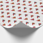Cool Shades Red Chile Pattern Geschenkpapier (Ecke)