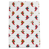 Cool Shades Red Chile Pattern Mittlere Geschenktüte (Vorderseite)