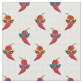 Cool Shades Red Chile Pattern Stoff (Nahaufnahme)