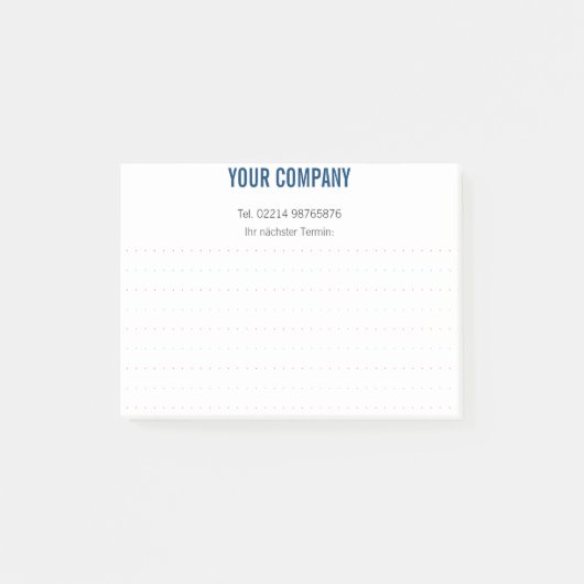 Cool shadow name blue notes post-it klebezettel (Vorderseite)