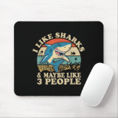 Cool Shark Art Men Great White Hammerhead Sh Mousepad (Mit Mouse)
