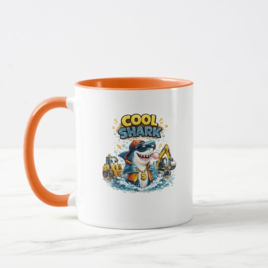 Cool Shark Construction Kaffeetasse (Links)