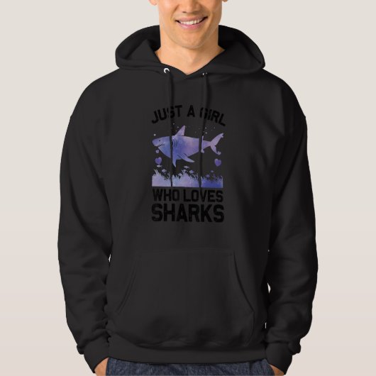 Cool Shark For Women Girls Kids Shark Whale Shark Hoodie (Vorderseite)