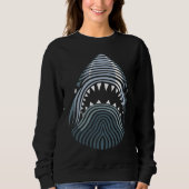 Cool Shark Head Sweatshirt (Vorderseite)