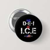 Cool-Shirt mit der Aufschrift Put Dei On Ice - Pro Button (Vorne & Hinten)