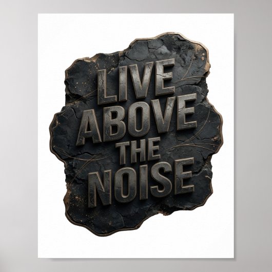Cool Silver LIVE ABOVE THE NOISE Poster (Vorne)