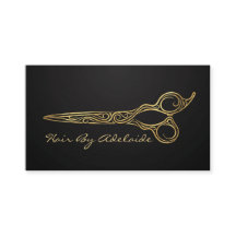 Cool Simple Faux Gold Scissors Hair Stylist