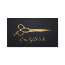Cool Simple Faux Gold Scissors Hair Stylist