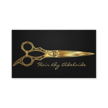 Cool Simple Faux Gold Scissors Hair Stylist