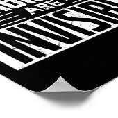 Cool sind die meisten Behinderten ein unsichtbares Poster (Ecke)