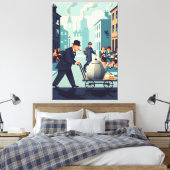 Cool Sir Winston Churchill  Leinwanddruck (Insitu (Schlafzimmer))