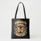 Cool Sister Butterfly Wilde Blume Vintag Retro Tasche (Vorderseite)