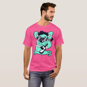 Cool Sittingeddyoy Bear Playing Guitar Music funny T-Shirt (Vorne ganz)