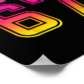 Cool Six Seven 6 7 Eiscreme Ziege 67 Meme Rizz Spa Poster (Ecke)