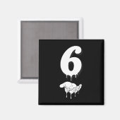 Cool Six Seven 6 7 Meme Gen Alpha Slang Costume Ma Magnet (Vorderseite/Rückseite)